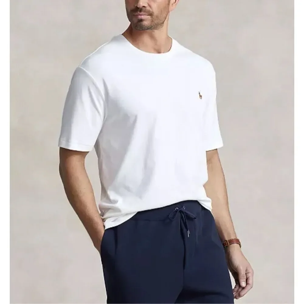 Polo Ralph Lauren NWT Big & Tall Soft Touch T-Shirt White 3X 2 PC BUNDLE